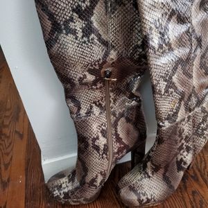 Worthington snake print tall boots